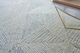 Exquisite Rugs Caprice Hand-tufted New Zealand Wool 4761 Light Blue 8' x 10' Area Rug