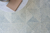 Exquisite Rugs Caprice Hand-tufted New Zealand Wool 4761 Light Blue 8' x 10' Area Rug