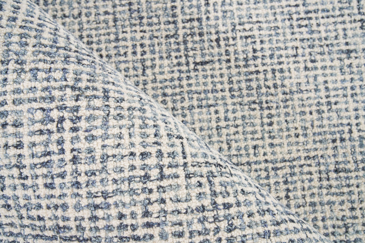 Exquisite Rugs Caprice Hand-tufted New Zealand Wool 4764 Dark Blue/Ivory 12' x 15' Area Rug