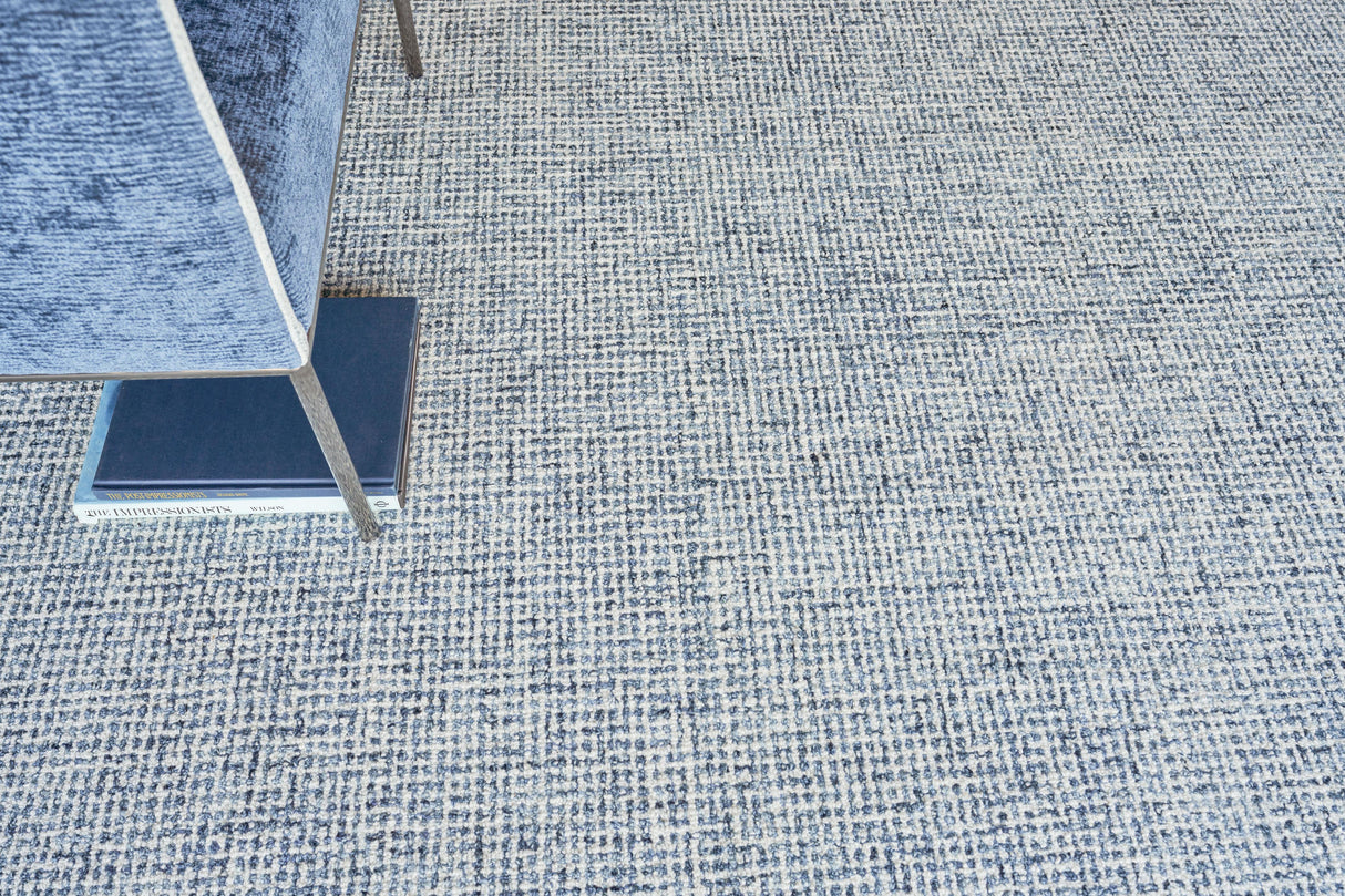 Exquisite Rugs Caprice Hand-tufted New Zealand Wool 4764 Dark Blue/Ivory 5' x 8' Area Rug