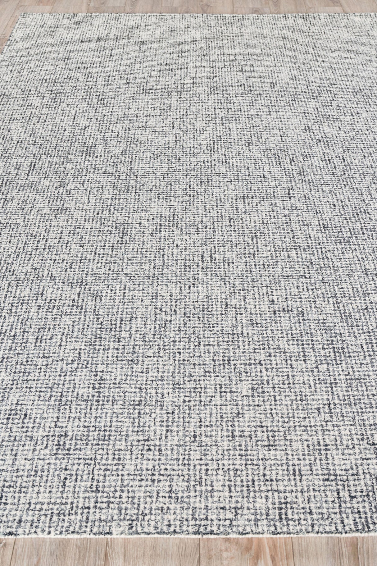 Exquisite Rugs Caprice Hand-tufted New Zealand Wool 4765 Black/Ivory 8' x 10' Area Rug