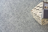 Exquisite Rugs Caprice Hand-tufted New Zealand Wool 4765 Black/Ivory 8' x 10' Area Rug