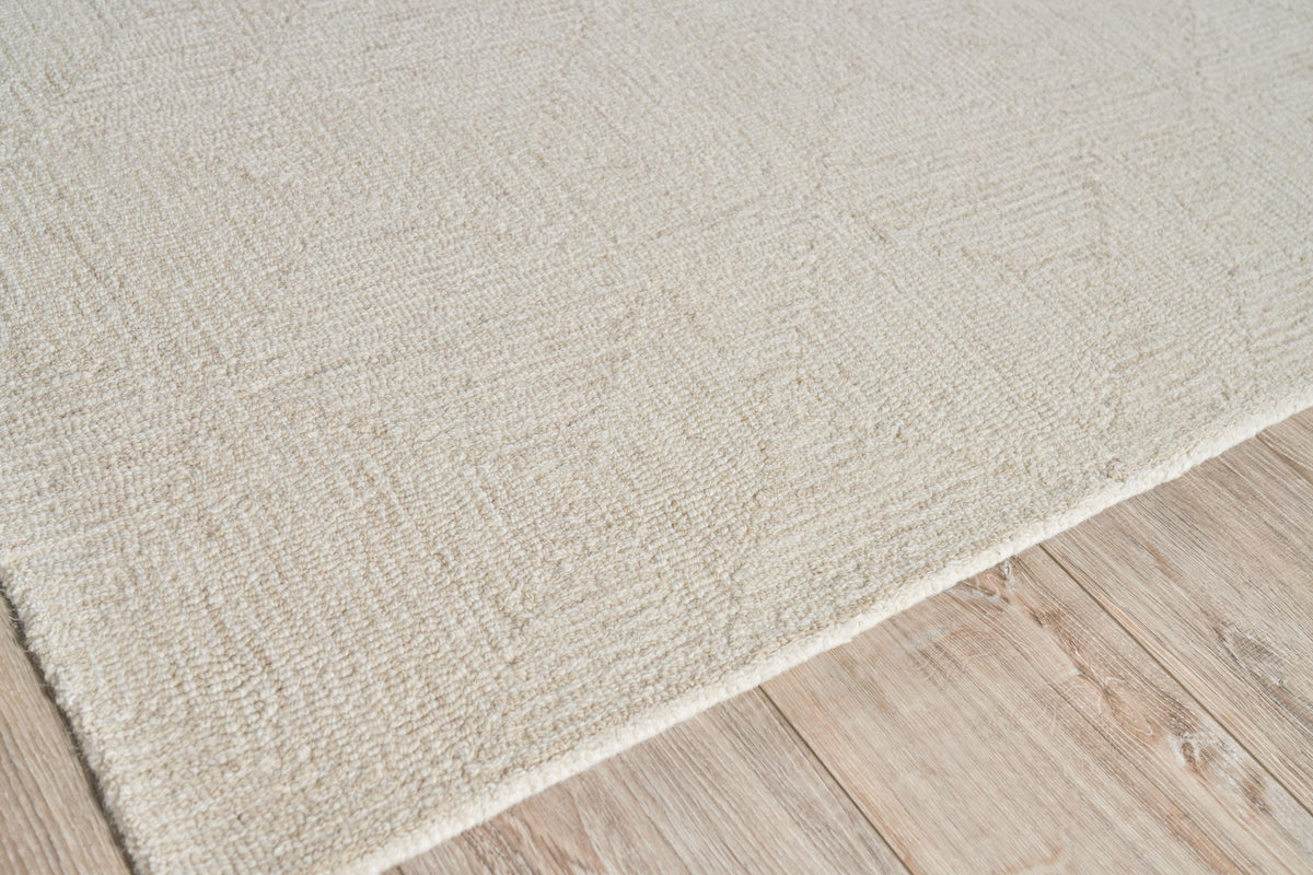 Exquisite Rugs Caprice Hand-tufted New Zealand Wool 4770 Beige/Ivory 9' x 6' Area Rug
