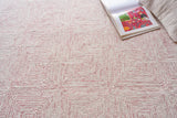 Exquisite Rugs Caprice Hand-tufted New Zealand Wool 4772 Pink/Ivory 10' x 14' Area Rug
