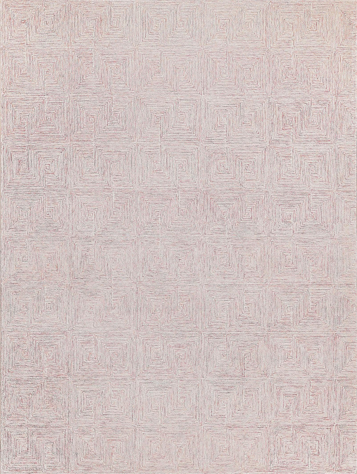 Exquisite Caprice Hand-tufted New Zealand Wool Pink/Ivory Area Rug 10.0'X14.0' Rug