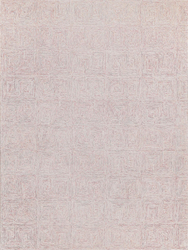 Exquisite Rugs Caprice Hand-tufted New Zealand Wool 4772 Pink/Ivory 5' x 8' Area Rug