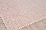 Exquisite Rugs Caprice Hand-tufted New Zealand Wool 4772 Pink/Ivory 8' x 10' Area Rug