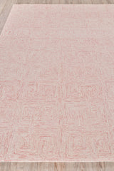 Exquisite Rugs Caprice Hand-tufted New Zealand Wool 4772 Pink/Ivory 8' x 10' Area Rug