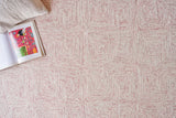 Exquisite Rugs Caprice Hand-tufted New Zealand Wool 4772 Pink/Ivory 9' x 12' Area Rug