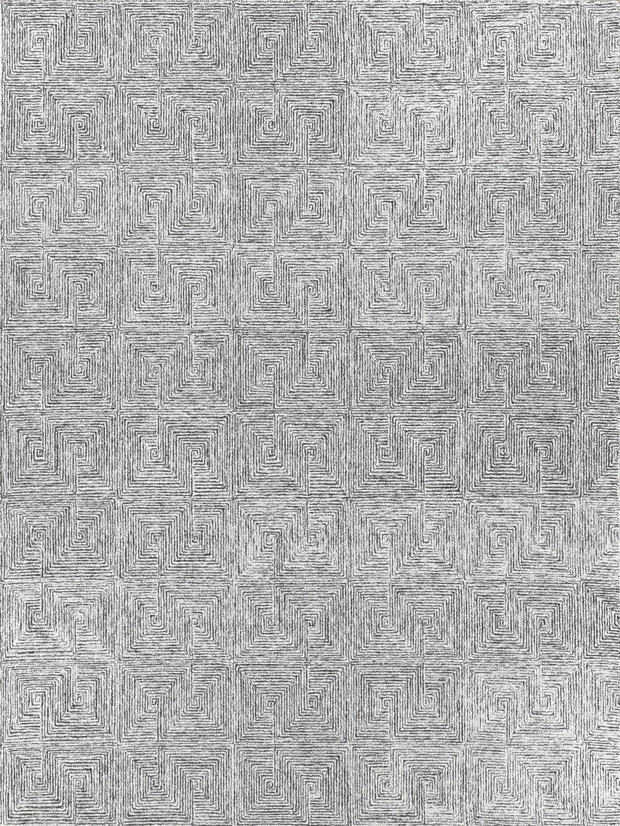 Exquisite Rugs Caprice Hand-tufted New Zealand Wool 4773 Black/Gray 12' x 15' Area Rug