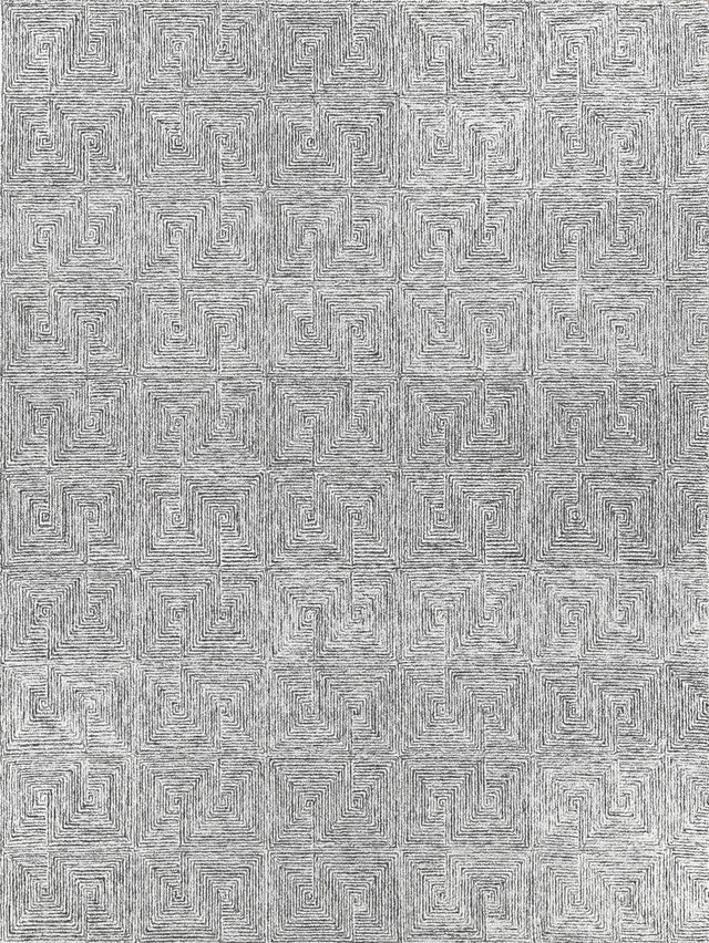 Exquisite Rugs Caprice Hand-tufted New Zealand Wool 4773 Black/Gray 9' x 12' Area Rug