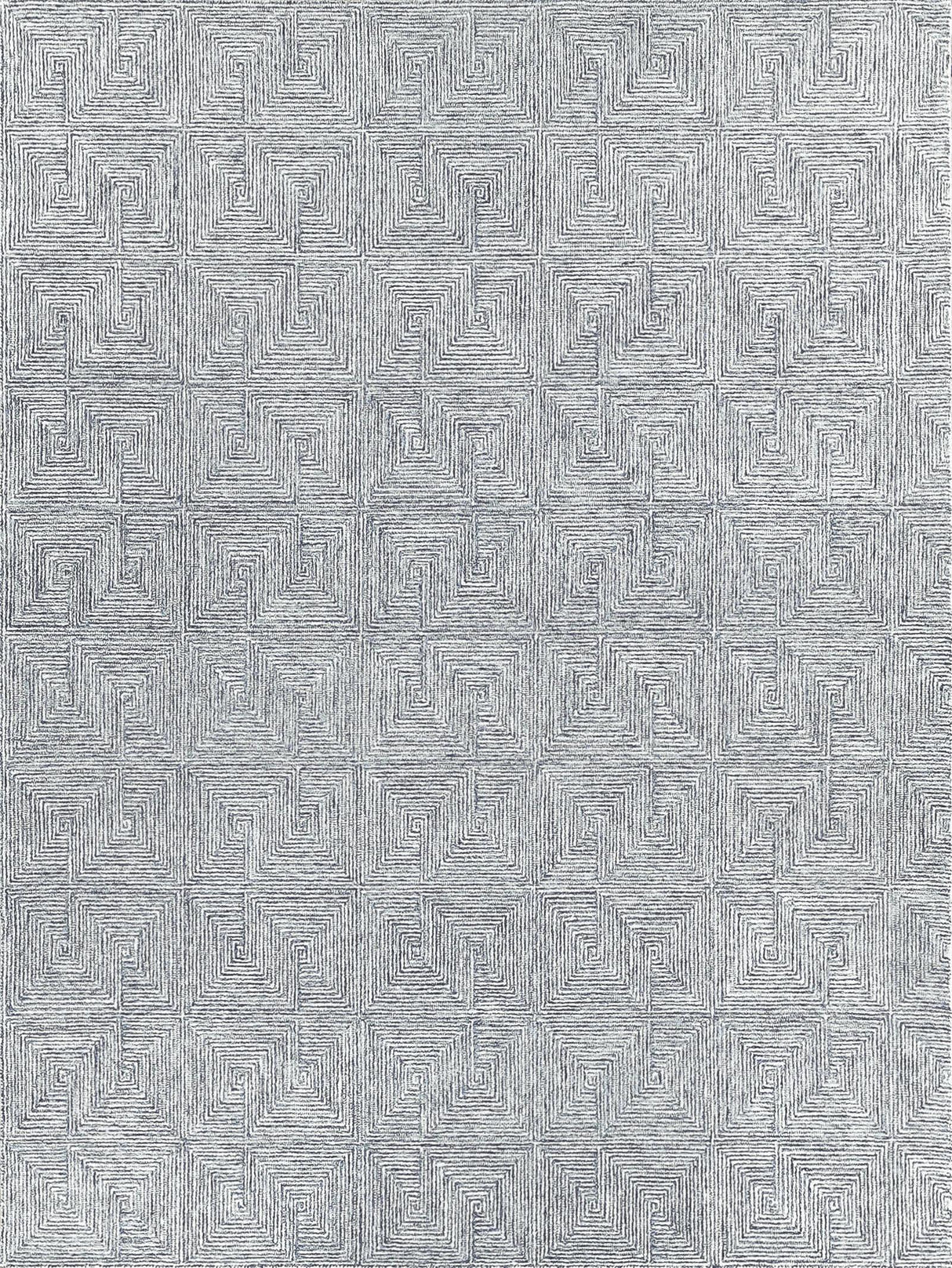 Exquisite Rugs Caprice Hand-tufted New Zealand Wool 4774 Blue/Ivory 10' x 14' Area Rug