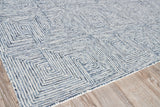Exquisite Rugs Caprice Hand-tufted New Zealand Wool 4774 Blue/Ivory 10' x 14' Area Rug
