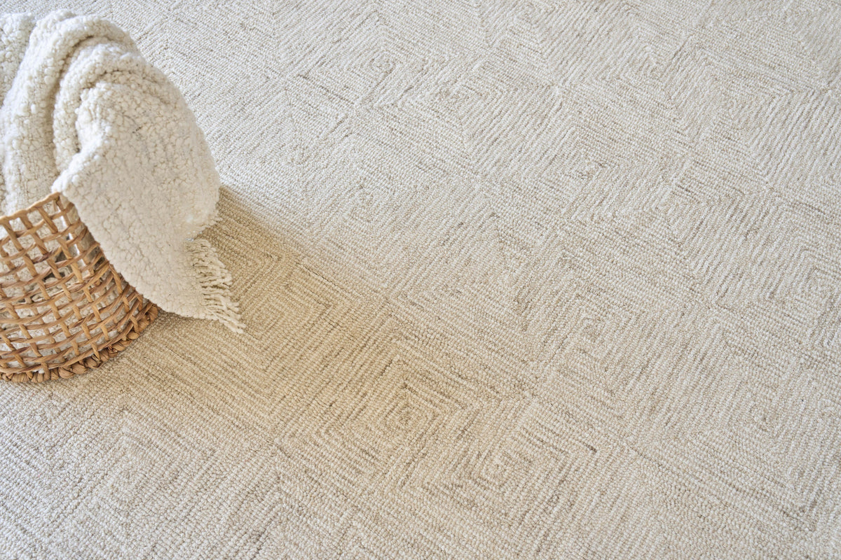 Exquisite Rugs Caprice Hand-tufted New Zealand Wool 4775 Beige/Ivory 10' x 14' Area Rug