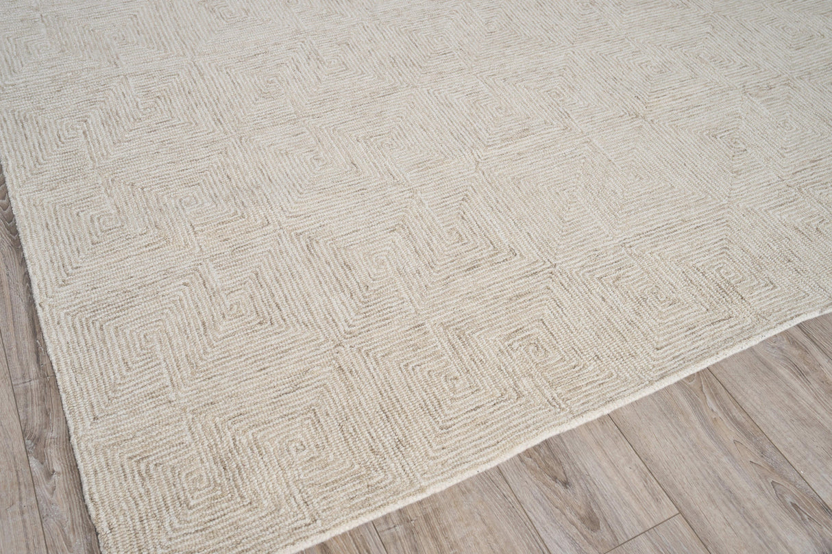 Exquisite Rugs Caprice Hand-tufted New Zealand Wool 4775 Beige/Ivory 10' x 14' Area Rug