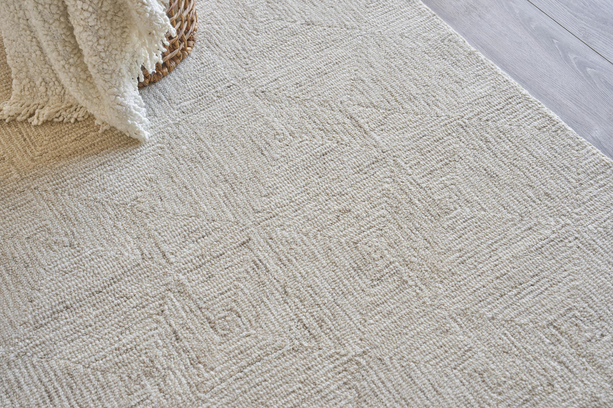 Exquisite Rugs Caprice Hand-tufted New Zealand Wool 4775 Beige/Ivory 10' x 14' Area Rug