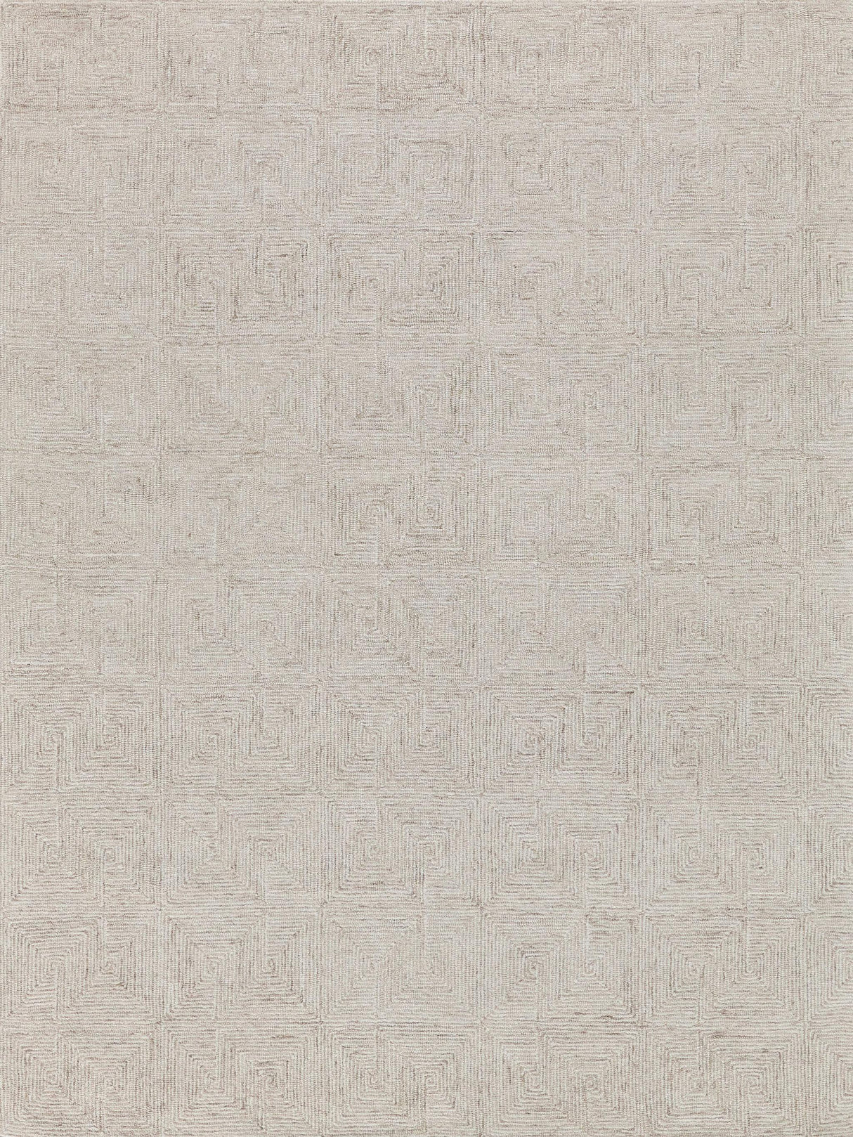 Exquisite Caprice Hand-tufted New Zealand Wool Beige/Ivory Area Rug 5.0'X8.0' Rug