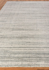Exquisite Rugs Carmen Hand-loomed PET yarn 4488 Ivory/Blue 6' x 9' Area Rug