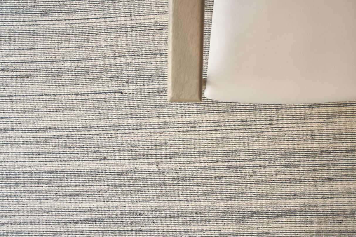 Exquisite Rugs Carmen Hand-loomed PET yarn 4488 Ivory/Blue 6' x 9' Area Rug