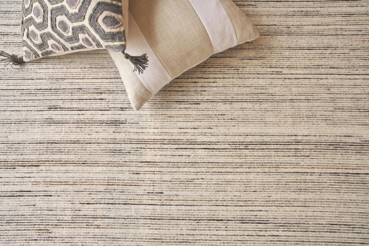 Exquisite Carmen Hand-loomed PET yarn Ivory/Gray Area Rug 12.0'X15.0' Rug