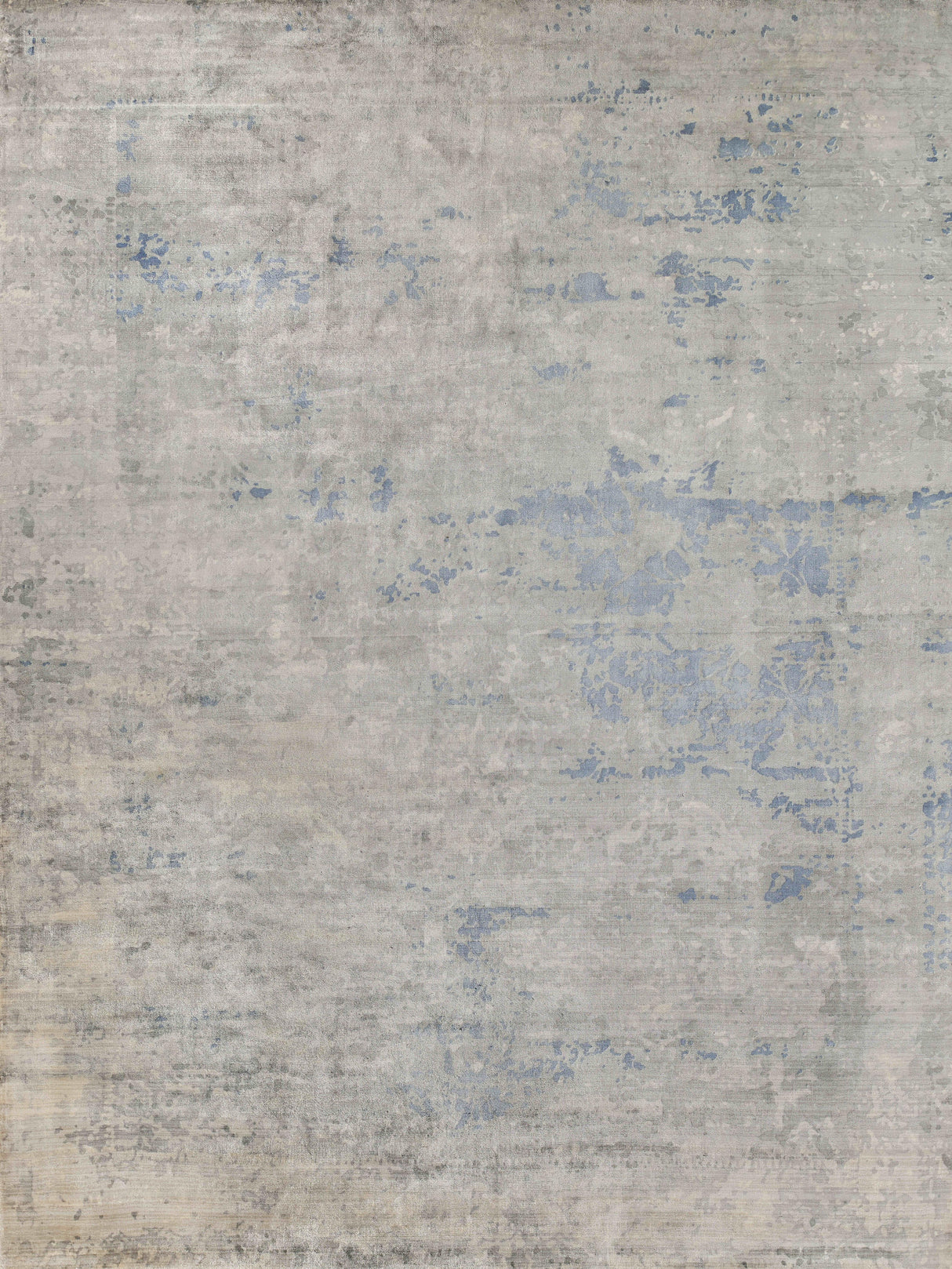 Exquisite Rugs Cassina Hand-loomed Bamboo Silk 3932 Sky Blue 10' x 14' Area Rug