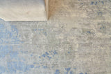 Exquisite Rugs Cassina Hand-loomed Bamboo Silk 3932 Sky Blue 10' x 14' Area Rug