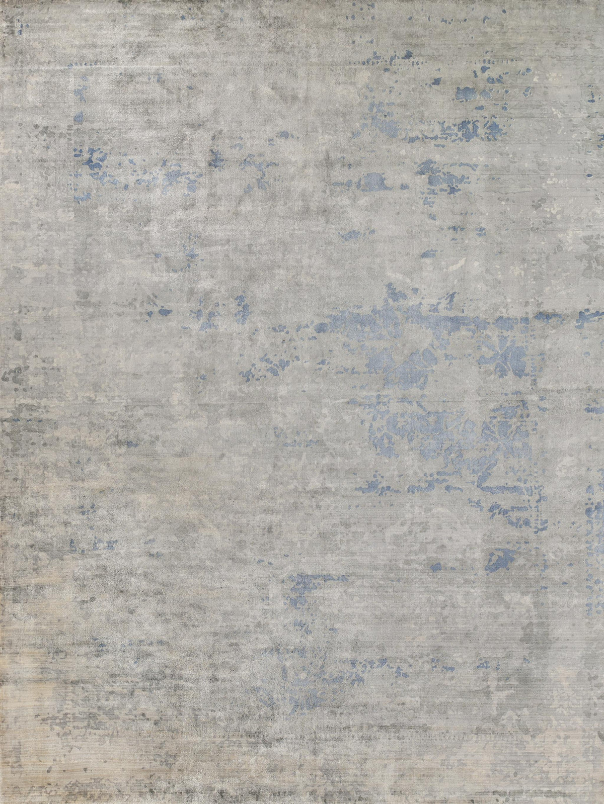 Exquisite Cassina Hand-loomed Bamboo Silk Sky Blue Area Rug 8.0'X10.0' Rug