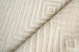 Exquisite Rugs Castelli Hand-loomed Bamboo Silk/Wool 3973 Light Beige 8' x 10' Area Rug