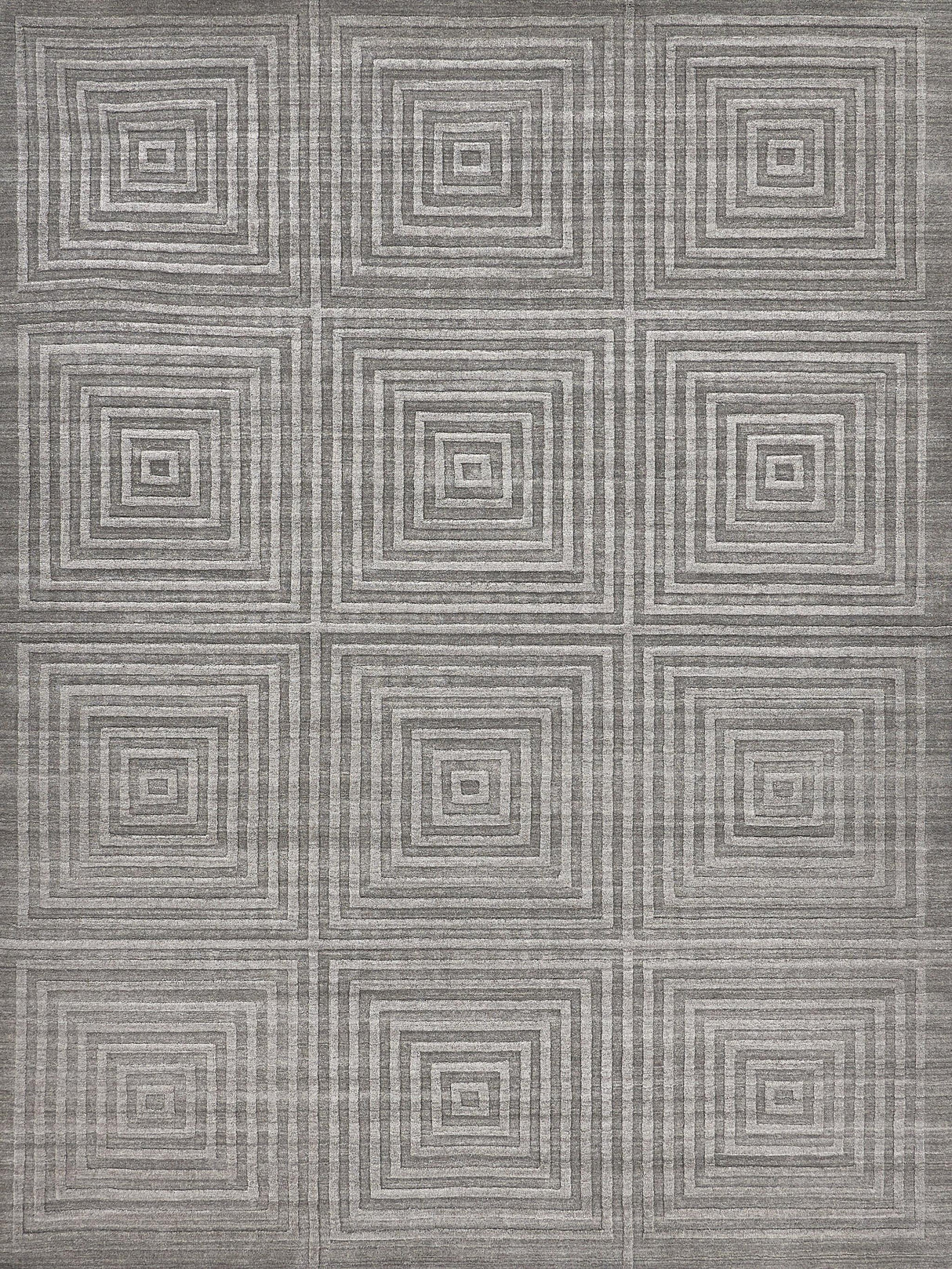 Exquisite Castelli Hand-loomed Bamboo Silk/Wool Gray Area Rug 12.0'X15.0' Rug