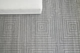 Exquisite Rugs Castelli Hand-loomed Bamboo Silk/Wool 3974 Gray 8' x 10' Area Rug