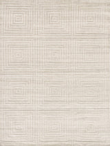 Exquisite Rugs Castelli Hand-loomed Bamboo Silk/Wool 3975 Ivory 12' x 15' Area Rug