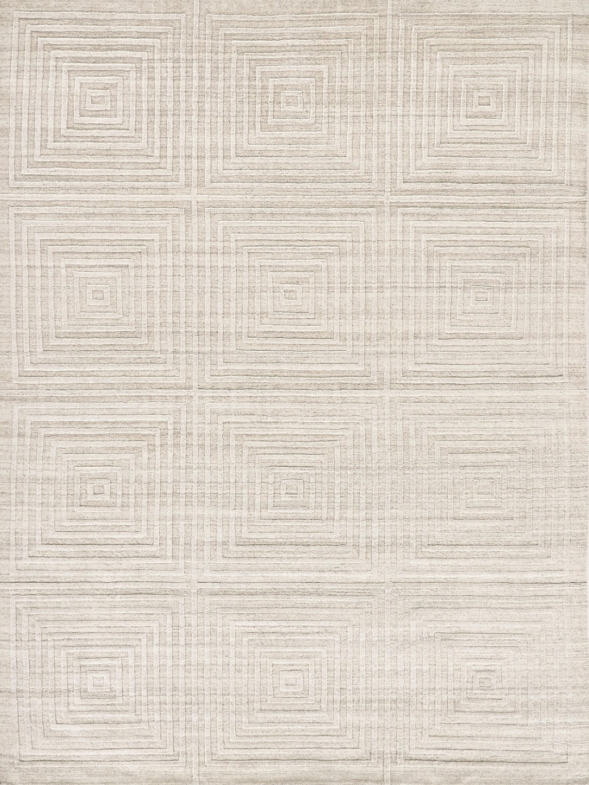 Exquisite Rugs Castelli Hand-loomed Bamboo Silk/Wool 3975 Ivory 9' x 12' Area Rug