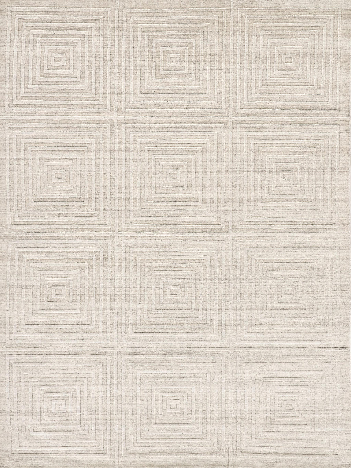 Exquisite Castelli Hand-loomed Bamboo Silk/Wool Ivory Area Rug 9.0'X12.0' Rug