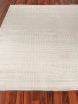 Exquisite Rugs Castelli Hand-loomed Bamboo Silk/Wool 3975 Ivory 9' x 12' Area Rug