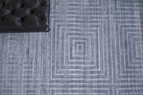 Exquisite Rugs Castelli Hand-loomed Bamboo Silk/Wool 3977 Charcoal 10' x 14' Area Rug