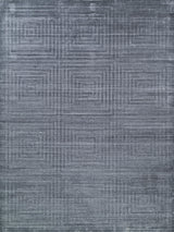 Exquisite Castelli Hand-loomed Bamboo Silk/Wool Charcoal Area Rug 14.0'X18.0' Rug