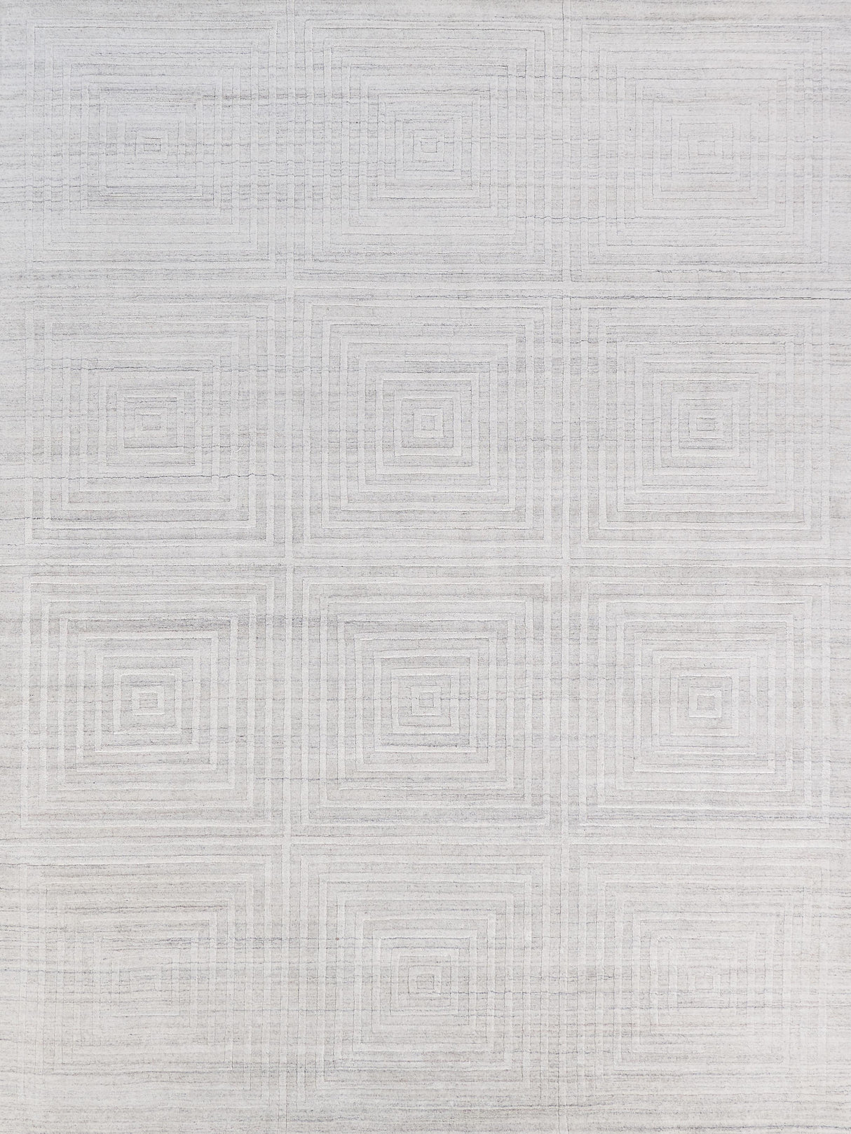 Exquisite Rugs Castelli Hand-loomed Bamboo Silk/Wool 3979 Ivory 8' x 10' Area Rug