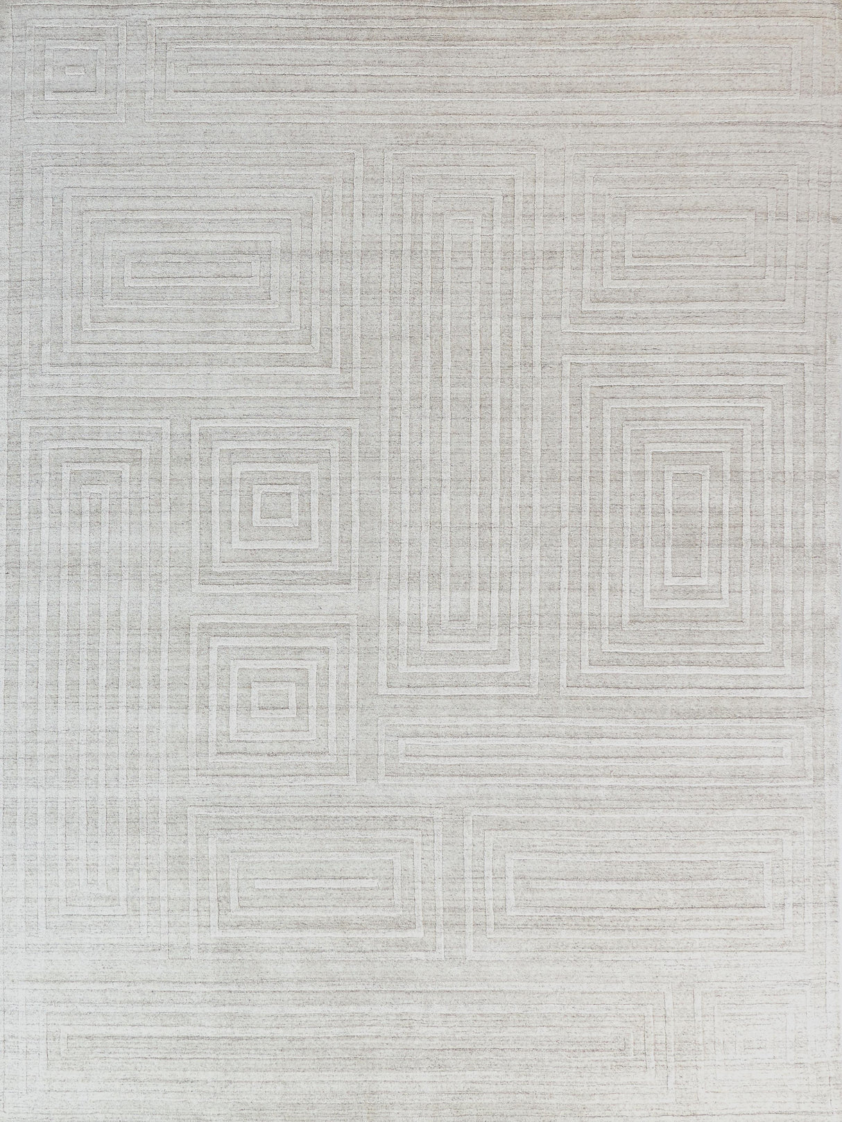 Exquisite Rugs Castelli Hand-loomed Bamboo Silk/Wool 4351 Ivory 14' x 18' Area Rug