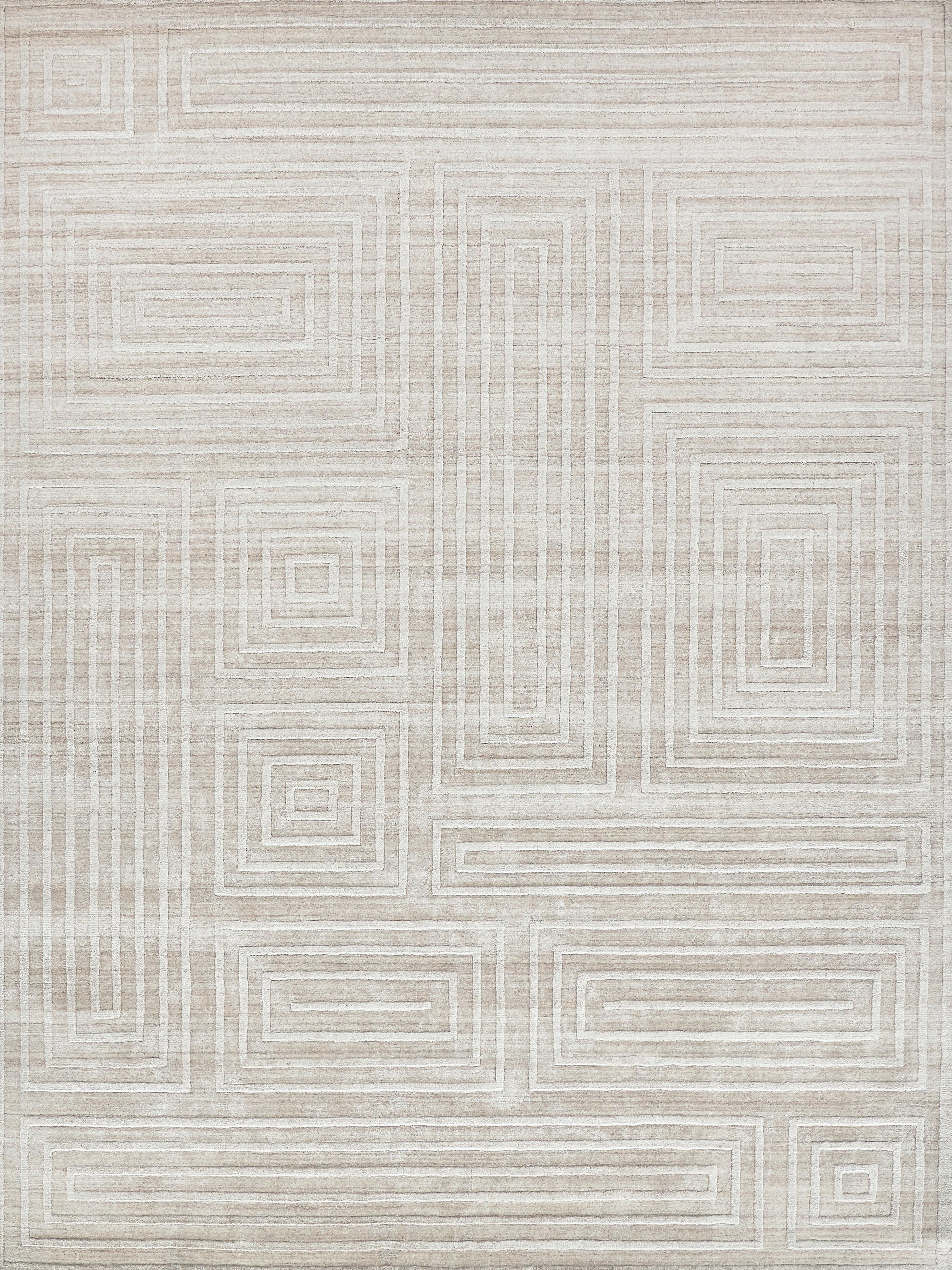 Exquisite Rugs Castelli Hand-Loomed Bamboo Silk/Wool 4352 Light