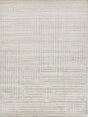 Exquisite Rugs Castelli Hand-loomed Bamboo Silk/Wool 4352 Light Beige 8' x 10' Area Rug
