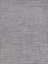 Exquisite Castelli Hand-loomed Bamboo Silk/Wool Gray Area Rug 8.0'X10.0' Rug