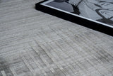 Exquisite Rugs Castelli Hand-loomed Bamboo Silk/Wool 4353 Gray 8' x 10' Area Rug