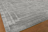 Exquisite Rugs Castelli Hand-loomed Bamboo Silk/Wool 4353 Gray 8' x 10' Area Rug