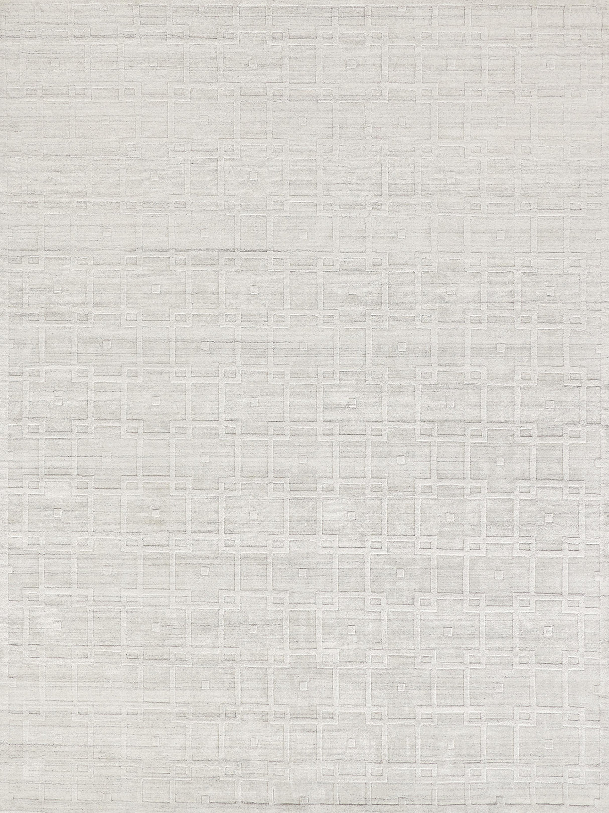 Exquisite Rugs Castelli Hand-loomed Bamboo Silk/Wool 4354 Ivory 8' x 10' Area Rug