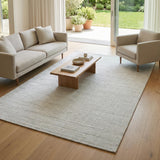 Exquisite Rugs Castelli Hand-loomed Bamboo Silk/Wool 4354 Ivory 10' x 8' Area Rug