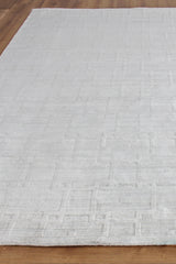 Exquisite Rugs Castelli Hand-loomed Bamboo Silk/Wool 4354 Ivory 12' x 9' Area Rug