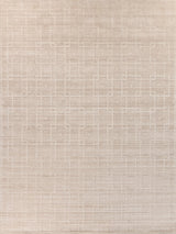 Exquisite Castelli Hand-loomed Bamboo Silk/Wool Light Beige Area Rug 10.0'X14.0' Rug