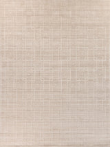 Exquisite Rugs Castelli Hand-loomed Bamboo Silk/Wool 4355 Light Beige 9' x 12' Area Rug