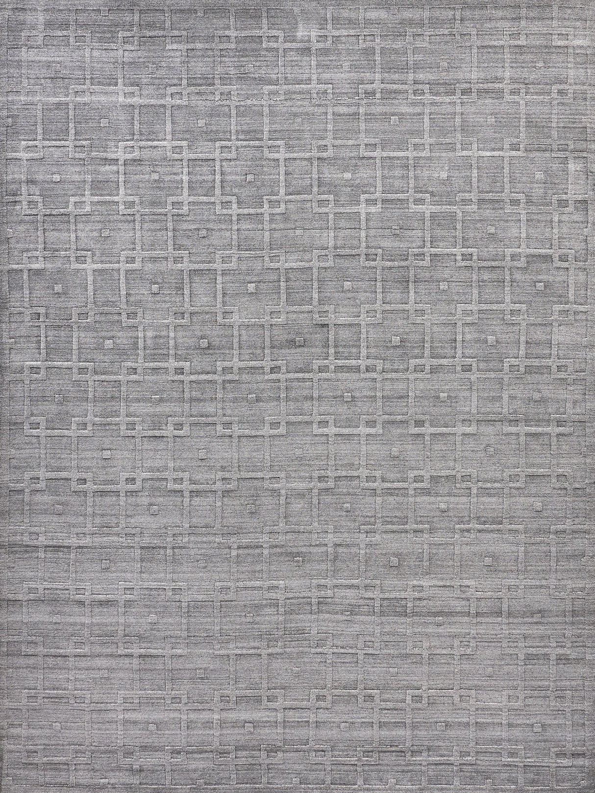 Exquisite Rugs Castelli Hand-loomed Bamboo Silk/Wool 4356 Gray 10' x 14' Area Rug