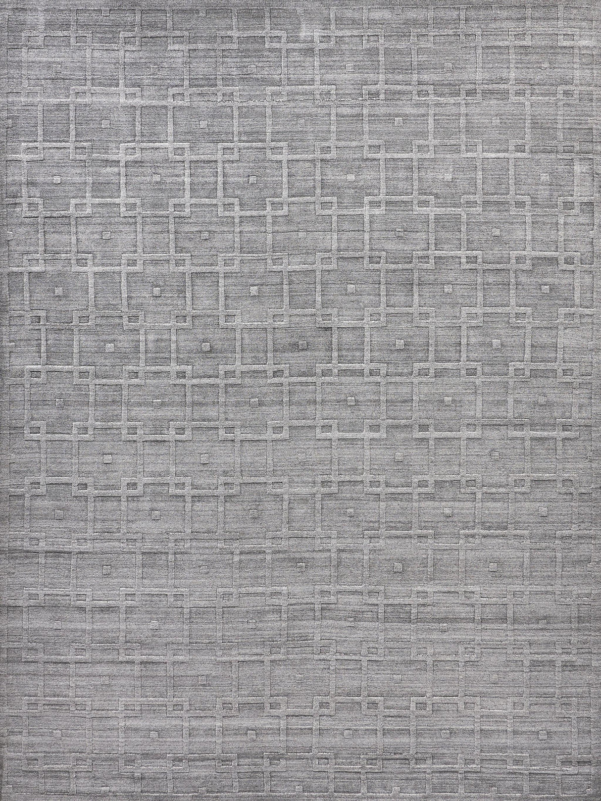 Exquisite Castelli Hand-loomed Bamboo Silk/Wool Gray Area Rug 12.0'X15.0' Rug